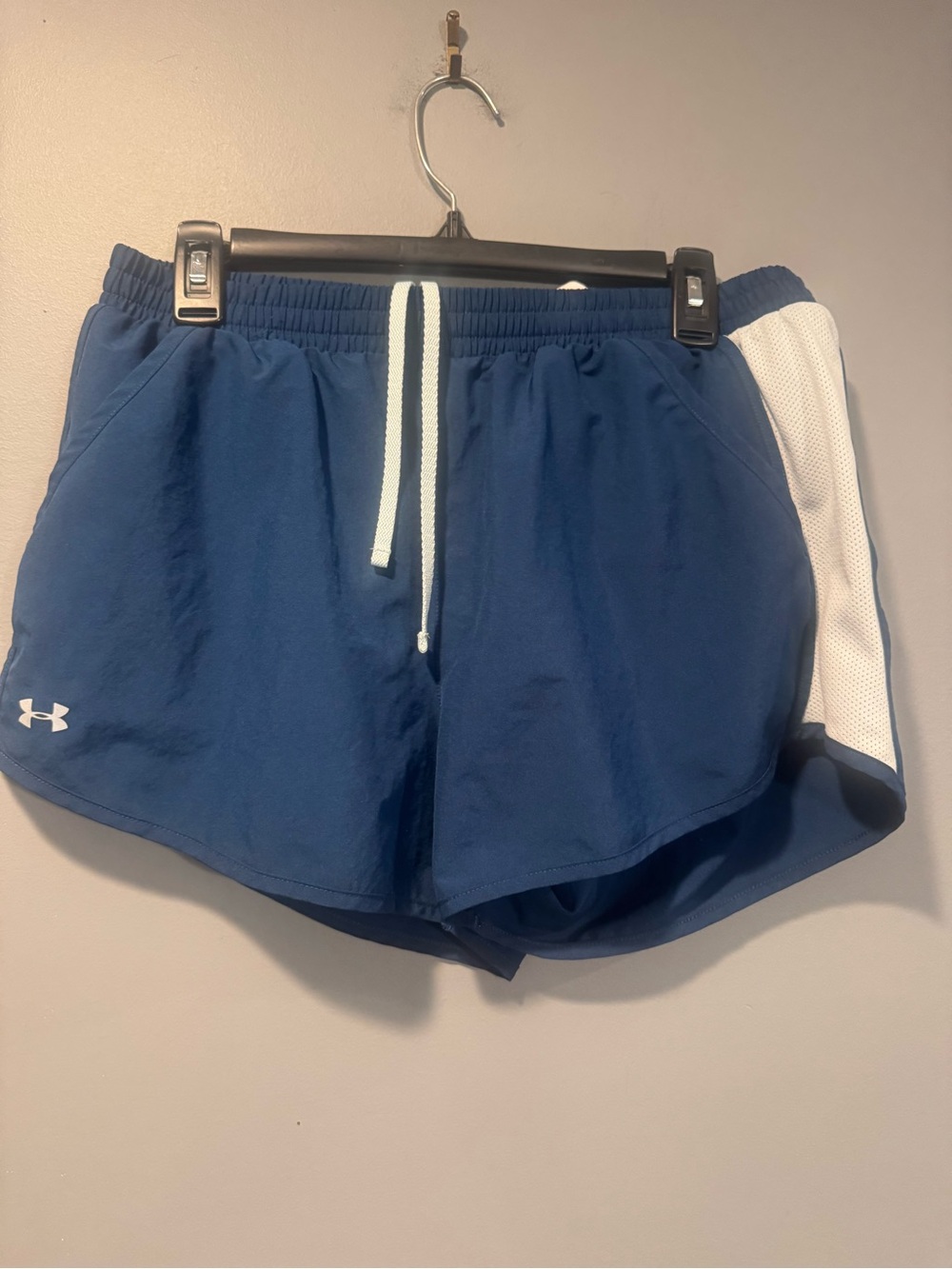 *Under Armour Women's Navy Athletic Shorts with White Trim